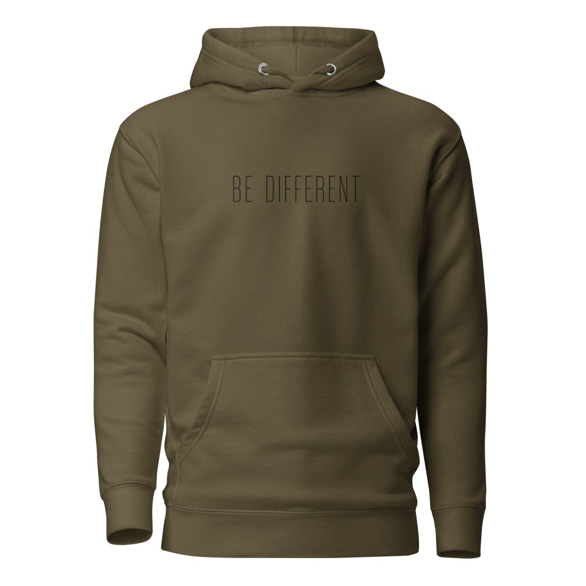 Hoodie Premium Unisexe – BE DIFFERENT (Noir) - Wearistic