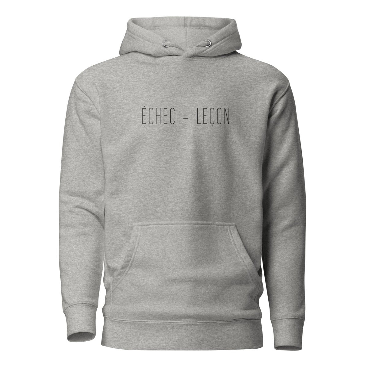 Hoodie Premium Unisexe – ÉCHEC = LEÇON (Noir) - Wearistic