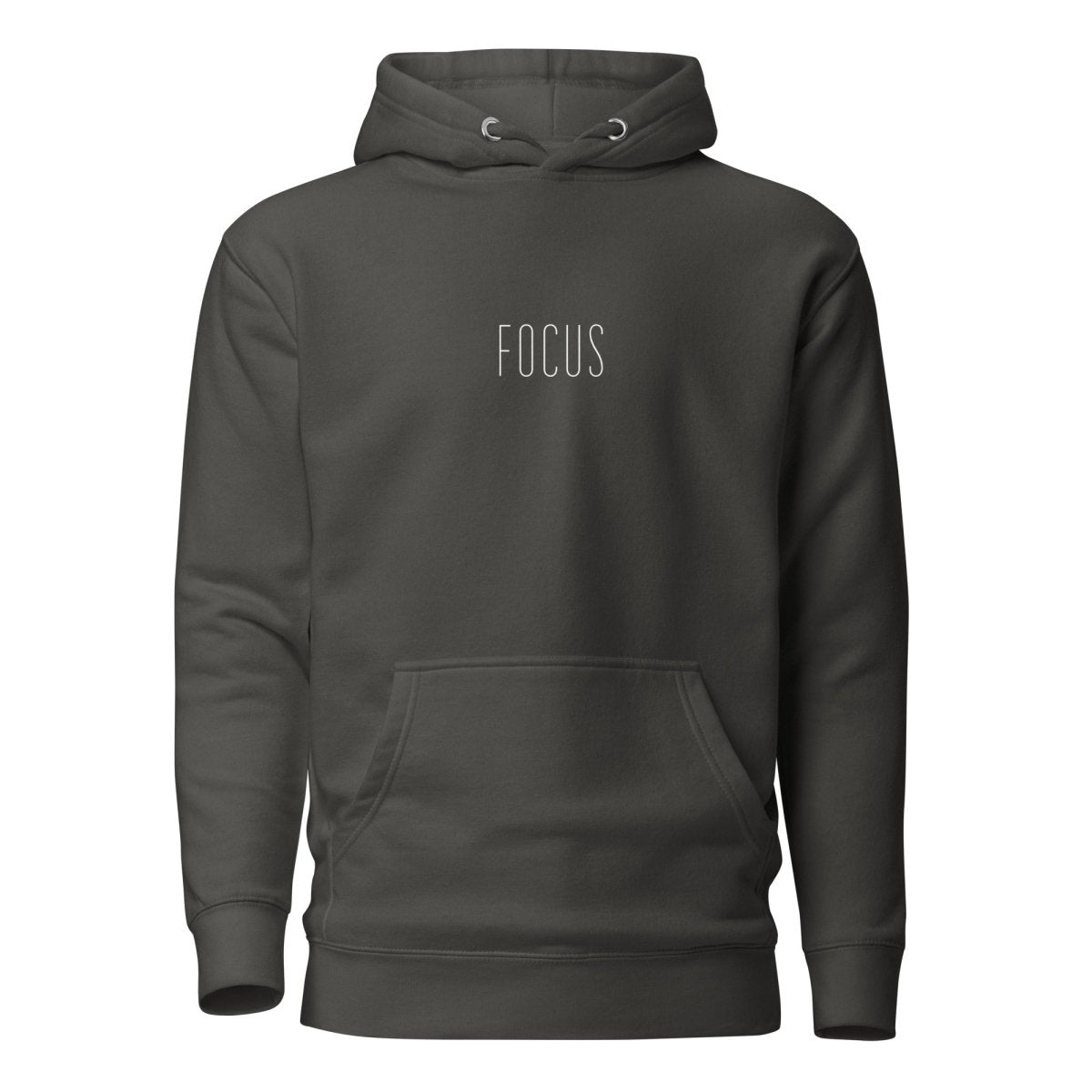 Hoodie Premium Unisexe – FOCUS (Blanc) - Wearistic