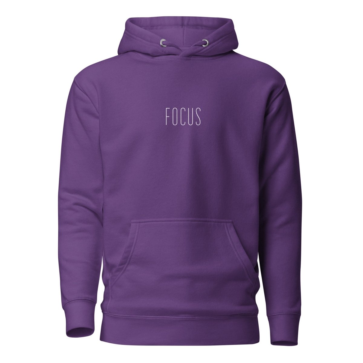 Hoodie Premium Unisexe – FOCUS (Blanc) - Wearistic