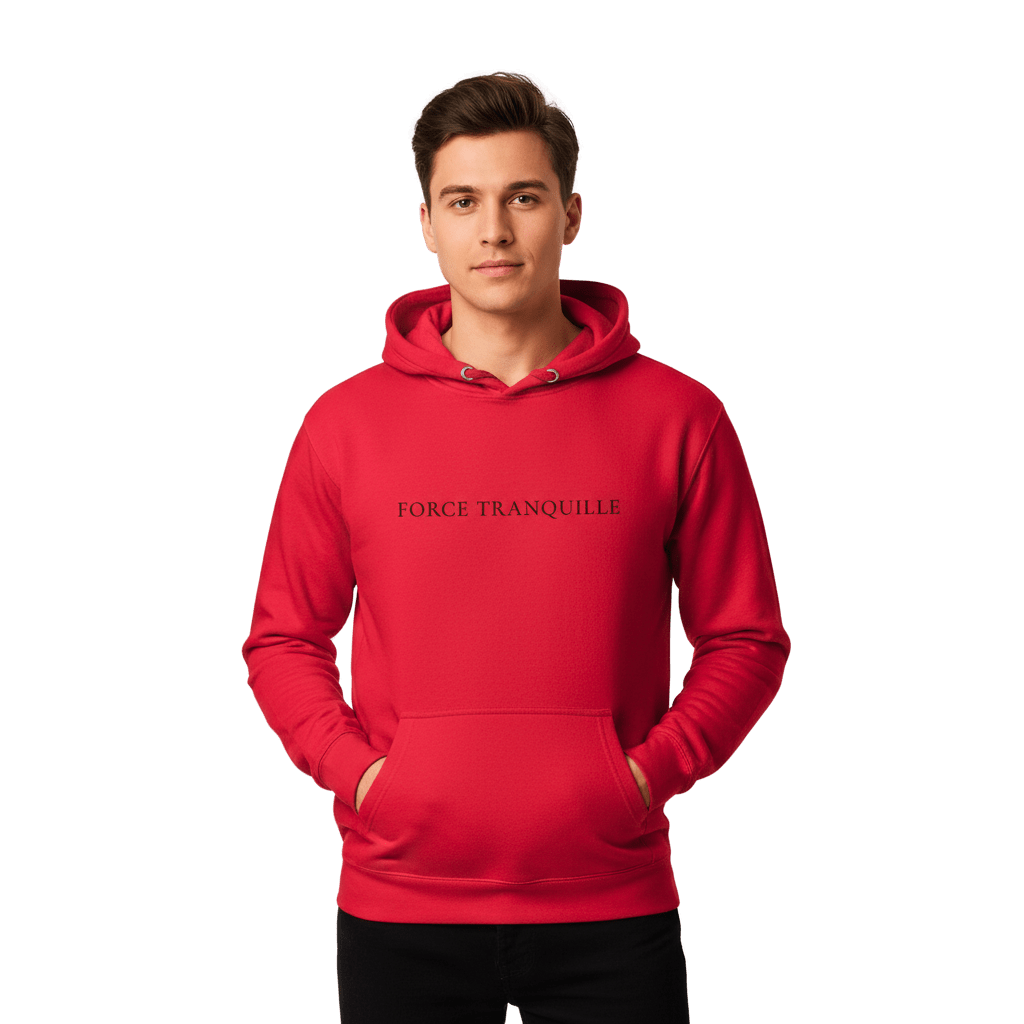 Hoodie Premium Unisexe – FORCE TRANQUILLE (Noir) - Wearistic