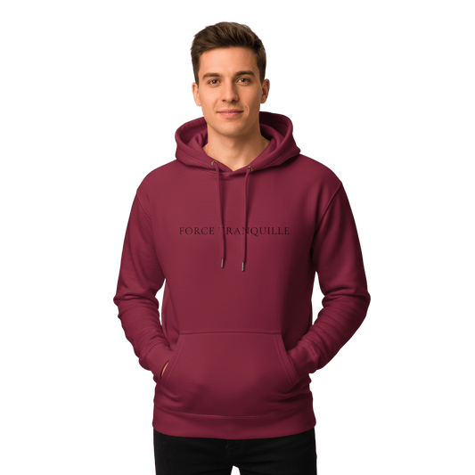 Hoodie Premium Unisexe – FORCE TRANQUILLE (Noir) - Wearistic