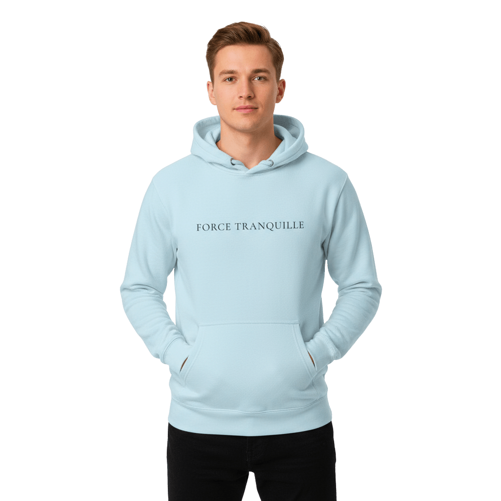 Hoodie Premium Unisexe – FORCE TRANQUILLE (Noir) - Wearistic