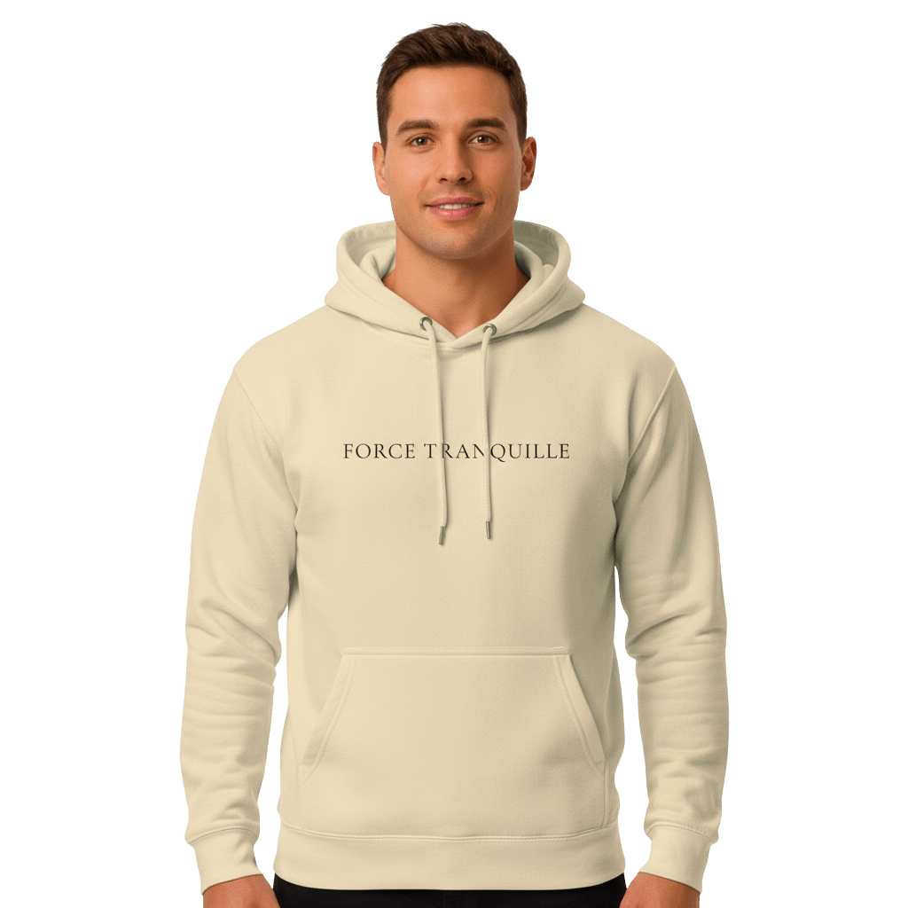 Hoodie Premium Unisexe – FORCE TRANQUILLE (Noir) - Wearistic