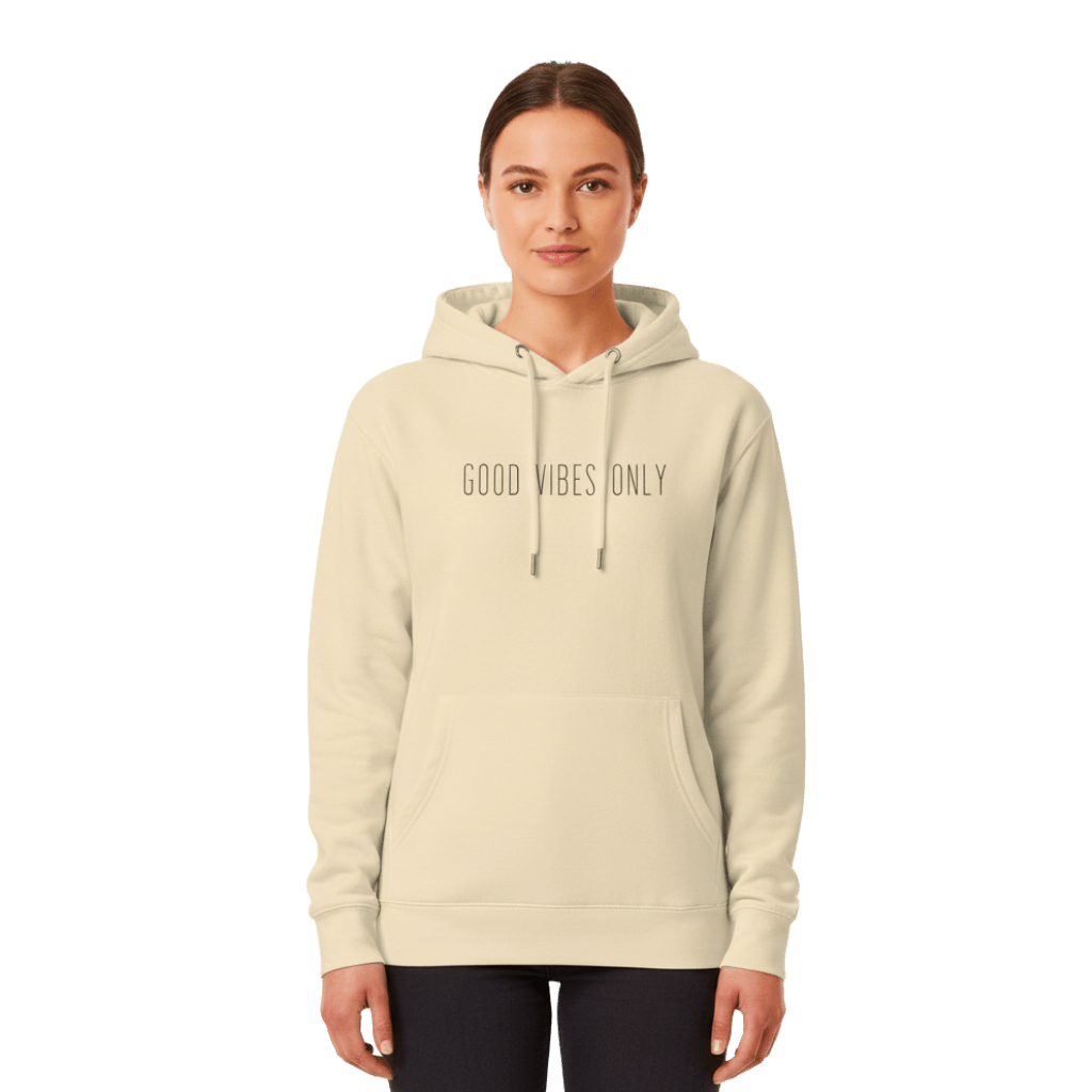 Hoodie Premium Unisexe – GOOD VIBES ONLY (Noir) - Wearistic