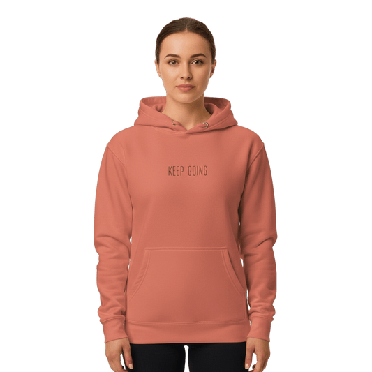 Hoodie Premium Unisexe – KEEP GOING (Noir) - Wearistic