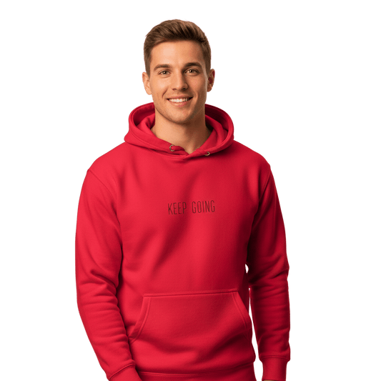 Hoodie Premium Unisexe – KEEP GOING (Noir) - Wearistic
