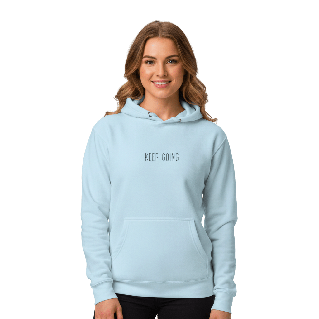 Hoodie Premium Unisexe – KEEP GOING (Noir) - Wearistic