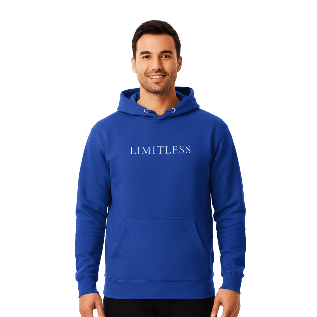 Hoodie Premium Unisexe – LIMITLESS (Blanc) - Wearistic