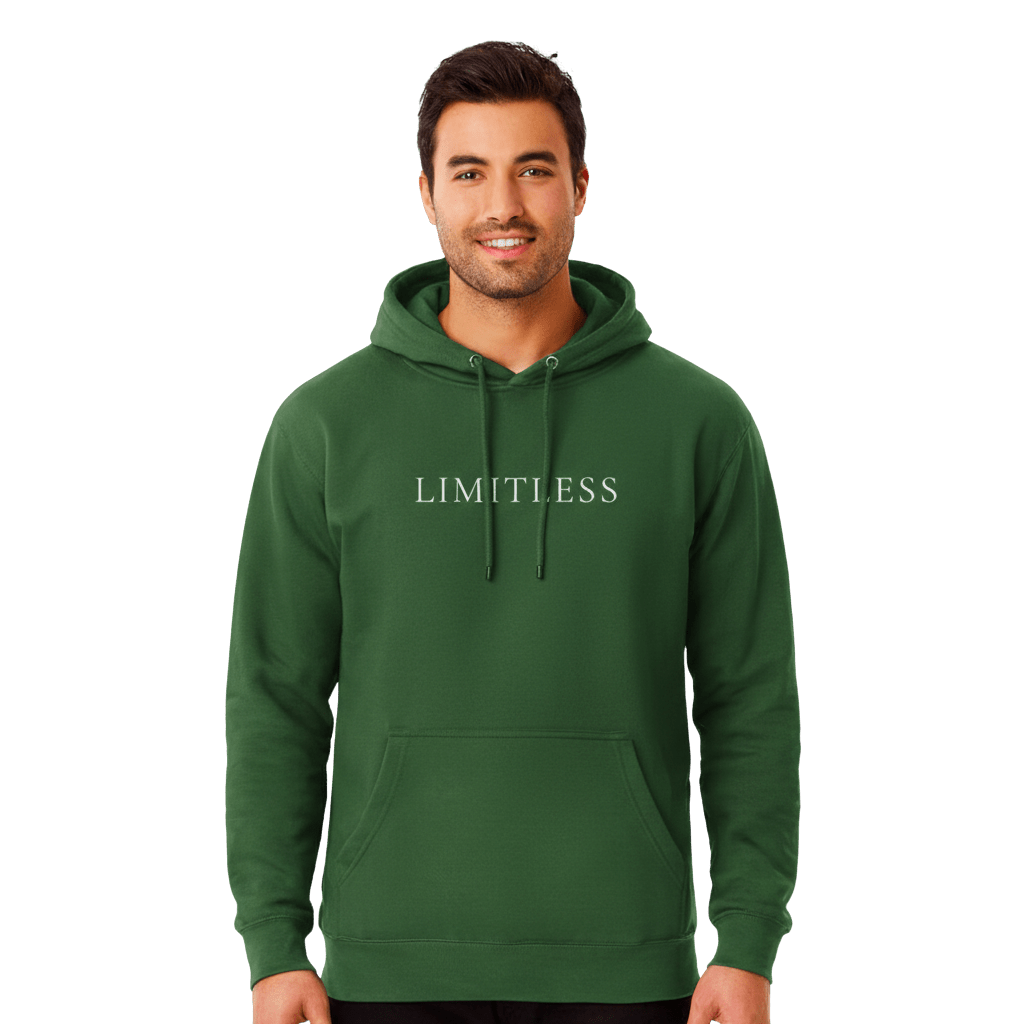Hoodie Premium Unisexe – LIMITLESS (Blanc) - Wearistic
