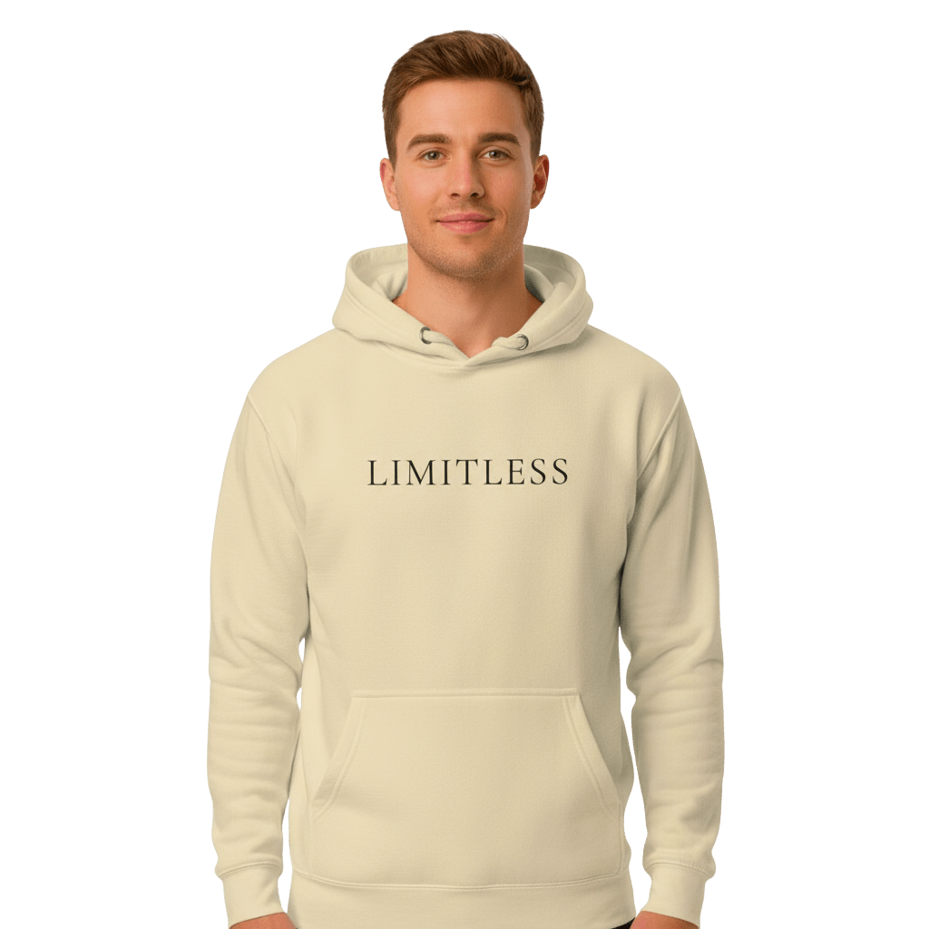 Hoodie Premium Unisexe – LIMITLESS (Noir) - Wearistic