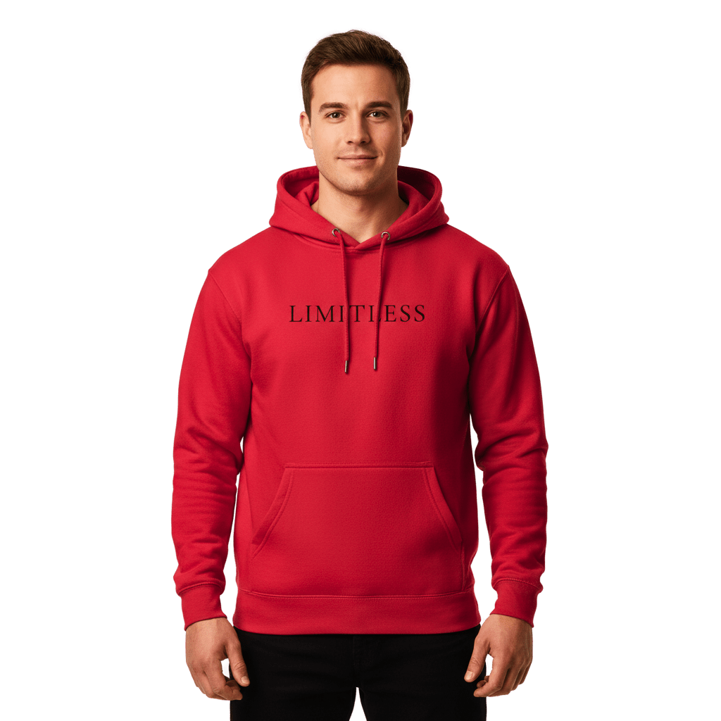 Hoodie Premium Unisexe – LIMITLESS (Noir) - Wearistic