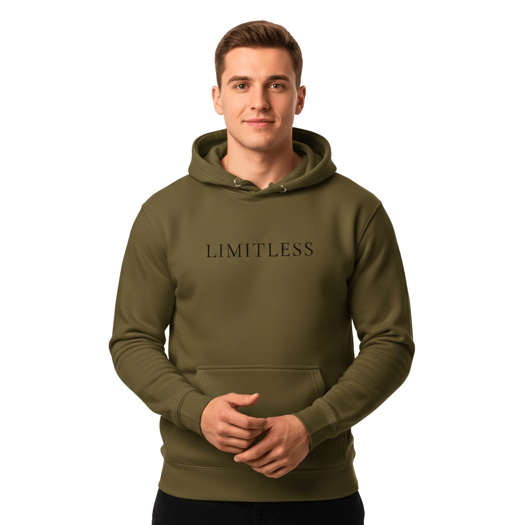 Hoodie Premium Unisexe – LIMITLESS (Noir) - Wearistic
