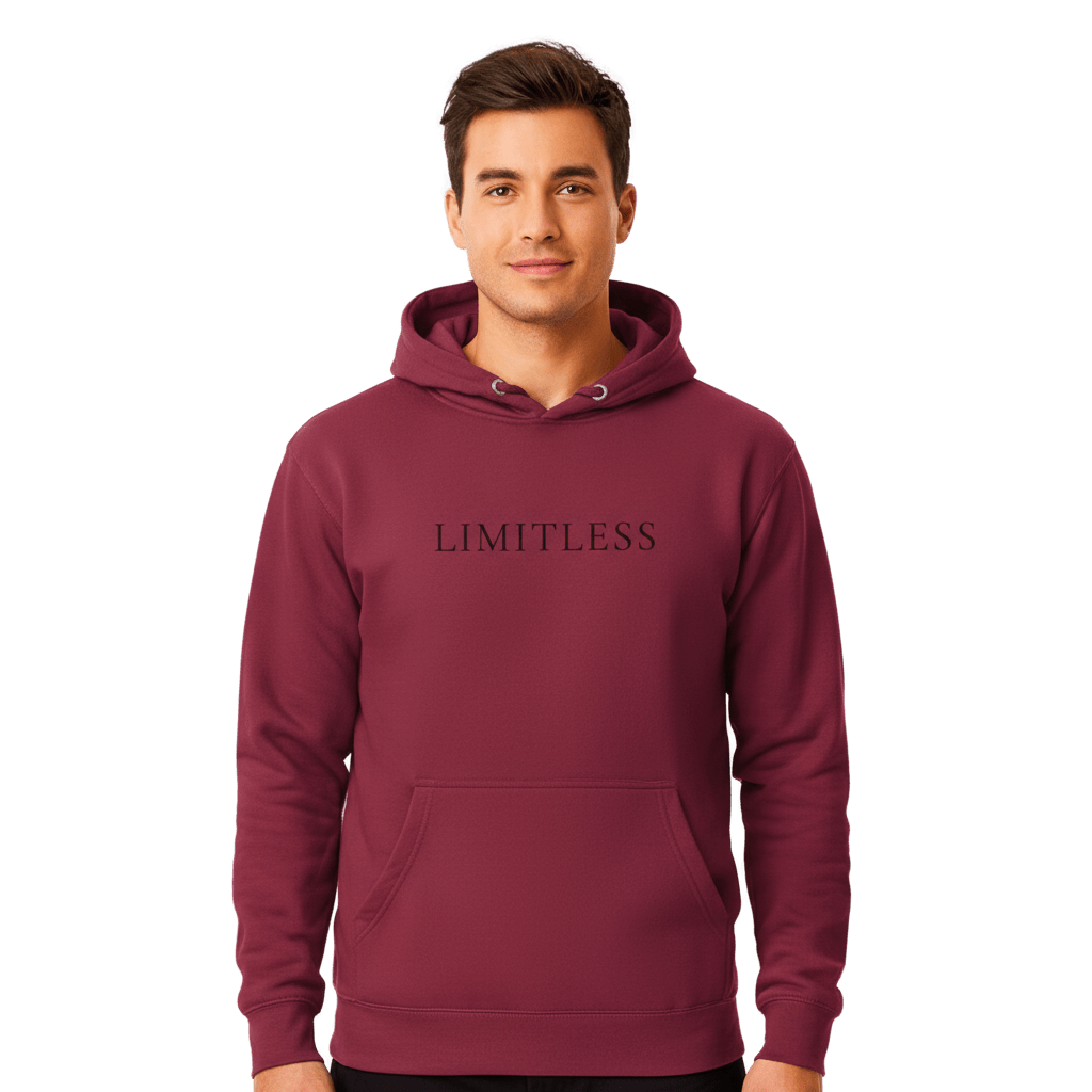 Hoodie Premium Unisexe – LIMITLESS (Noir) - Wearistic