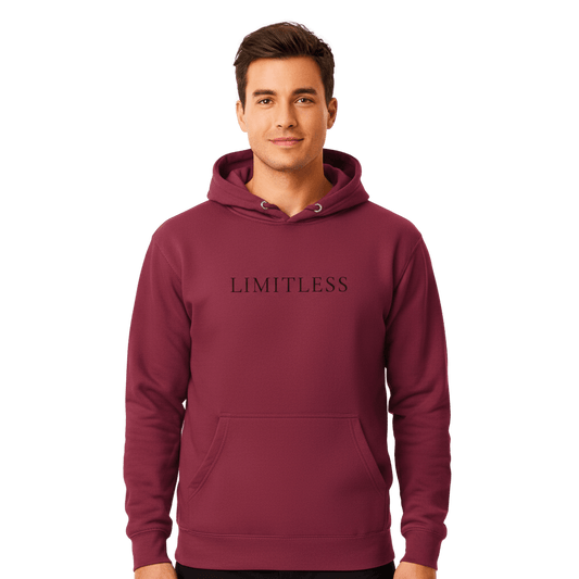 Hoodie Premium Unisexe – LIMITLESS (Noir) - Wearistic