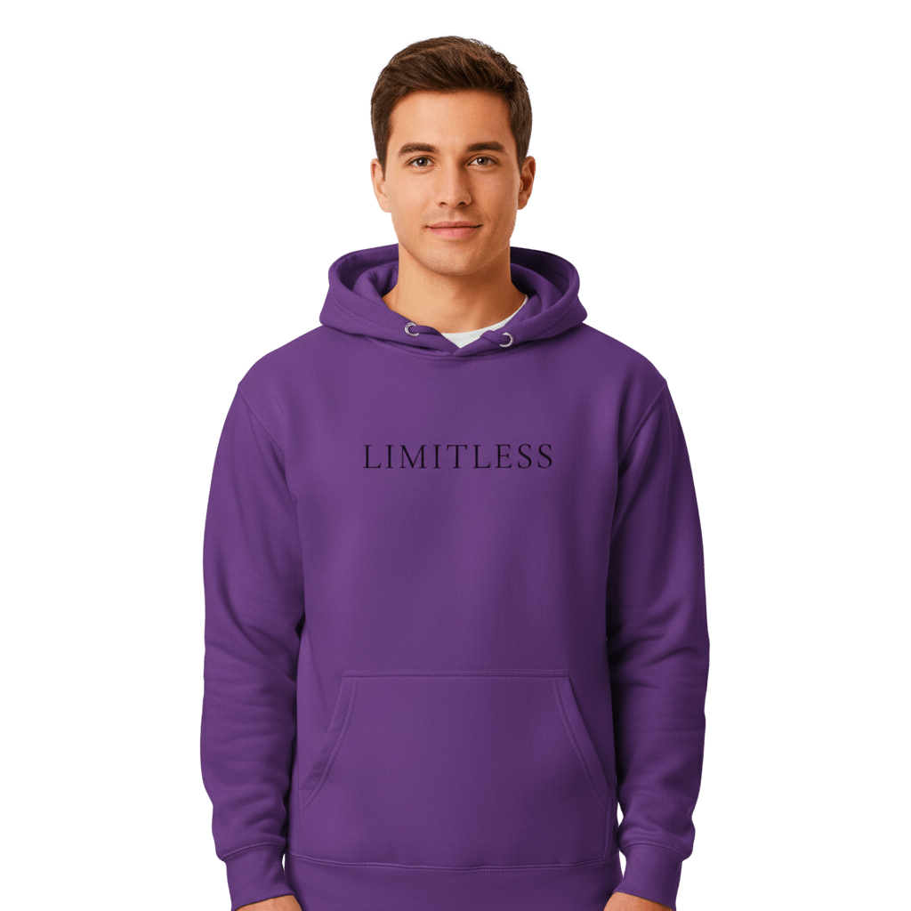 Hoodie Premium Unisexe – LIMITLESS (Noir) - Wearistic