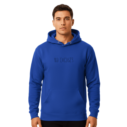 Hoodie Premium Unisexe – NO EXCUSES (Noir) - Wearistic