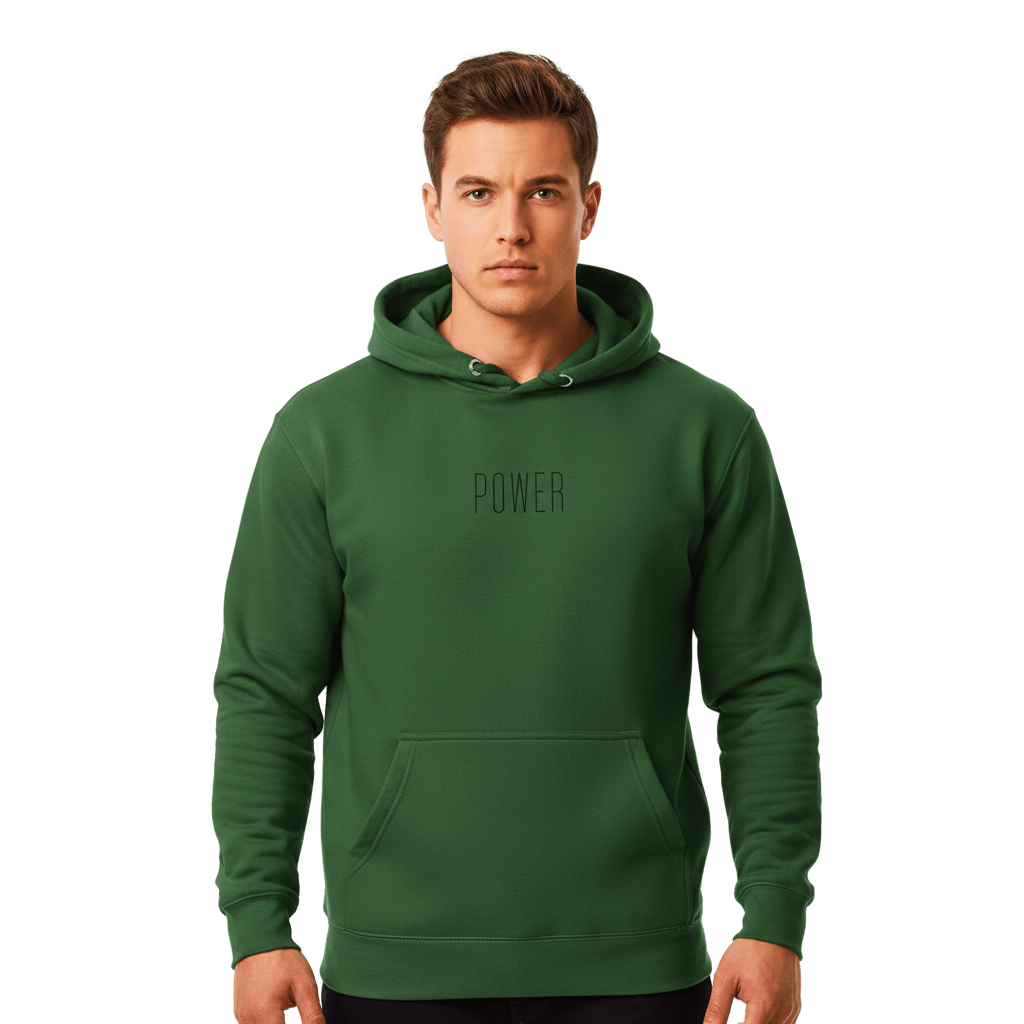 Hoodie Premium Unisexe – POWER (Noir) - Wearistic