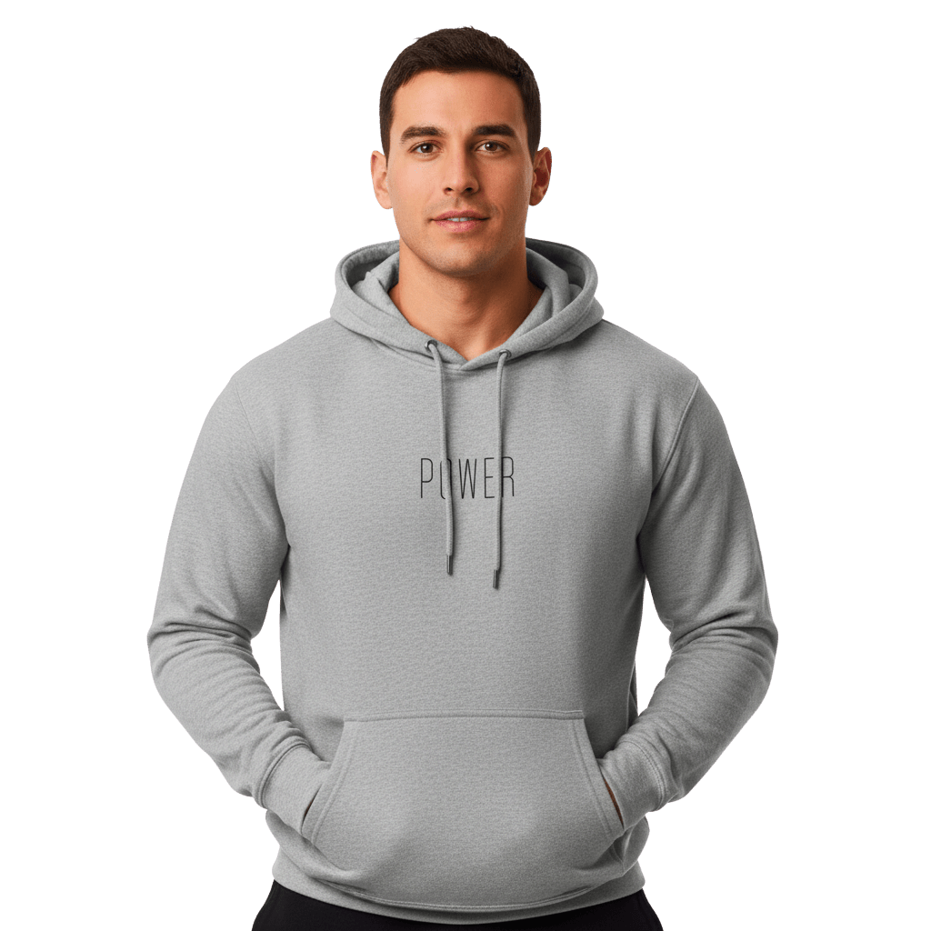 Hoodie Premium Unisexe – POWER (Noir) - Wearistic