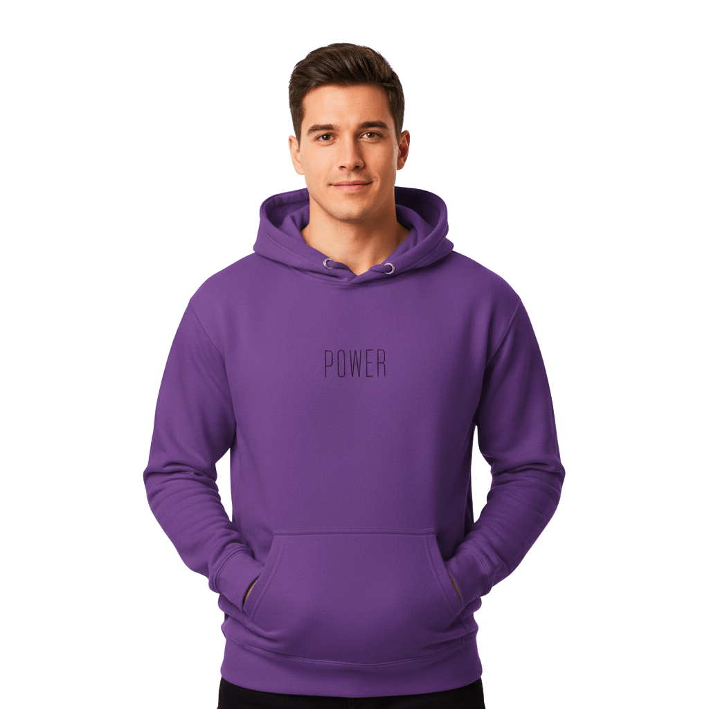Hoodie Premium Unisexe – POWER (Noir) - Wearistic