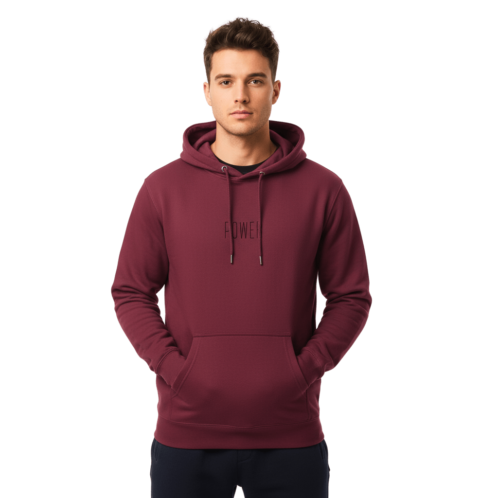 Hoodie Premium Unisexe – POWER (Noir) - Wearistic