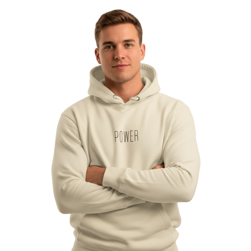 Hoodie Premium Unisexe – POWER (Noir) - Wearistic
