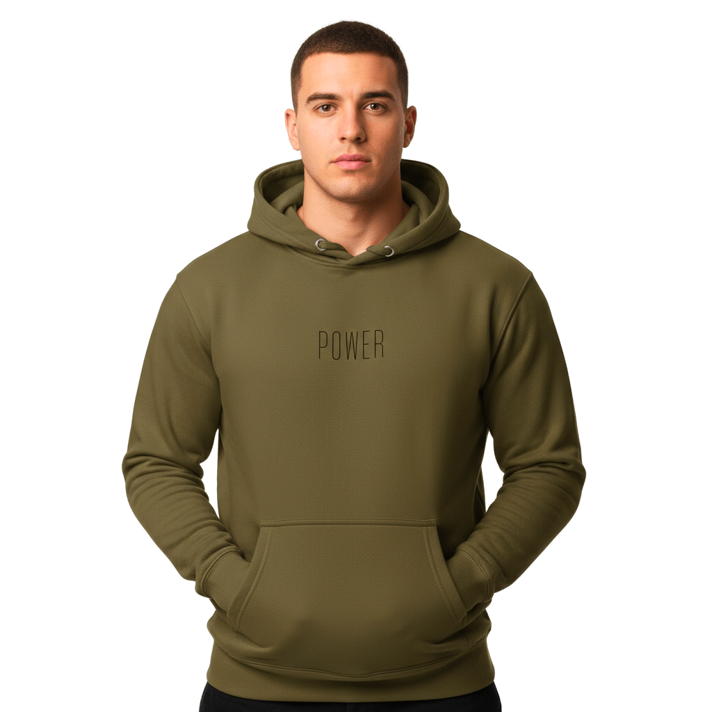 Hoodie Premium Unisexe – POWER (Noir) - Wearistic