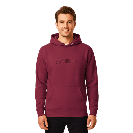 Hoodie Premium Unisexe – STAY HUNGRY (Noir) - Wearistic