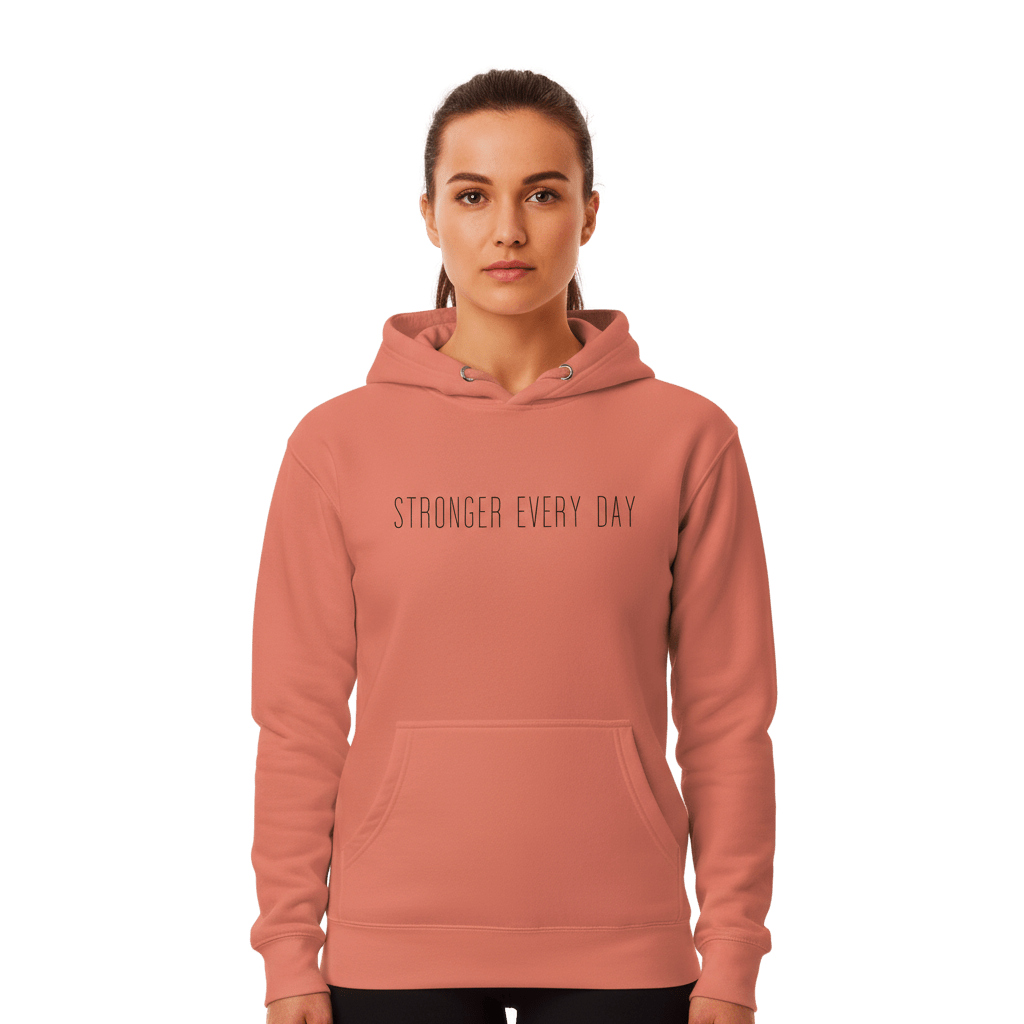 Hoodie Premium Unisexe – STRONGER EVERY DAY (Noir) - Wearistic