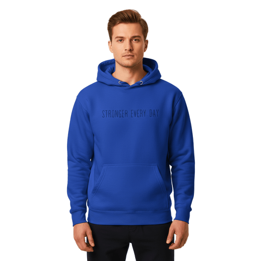 Hoodie Premium Unisexe – STRONGER EVERY DAY (Noir) - Wearistic