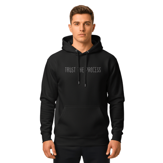 Hoodie Premium Unisexe – TRUST THE PROCESS (Blanc) - Wearistic