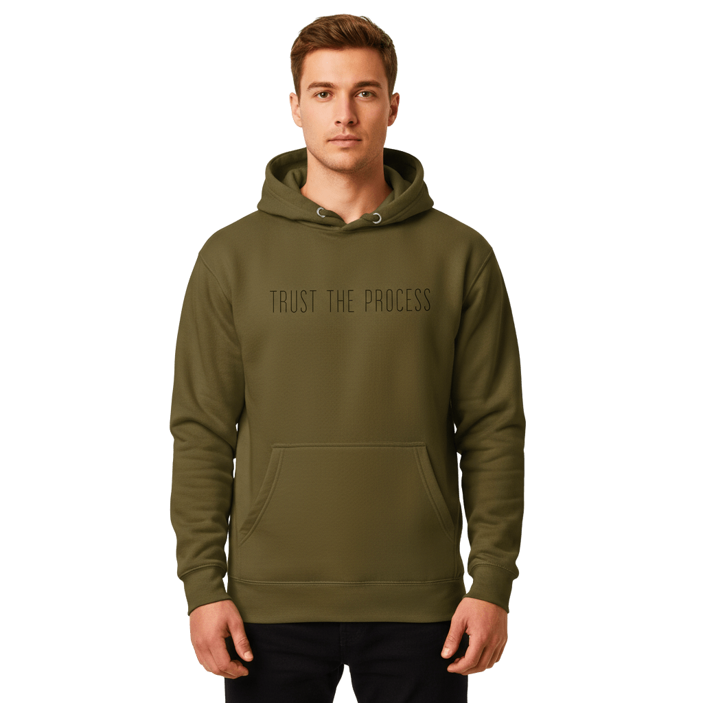 Hoodie Premium Unisexe – TRUST THE PROCESS (Noir) - Wearistic