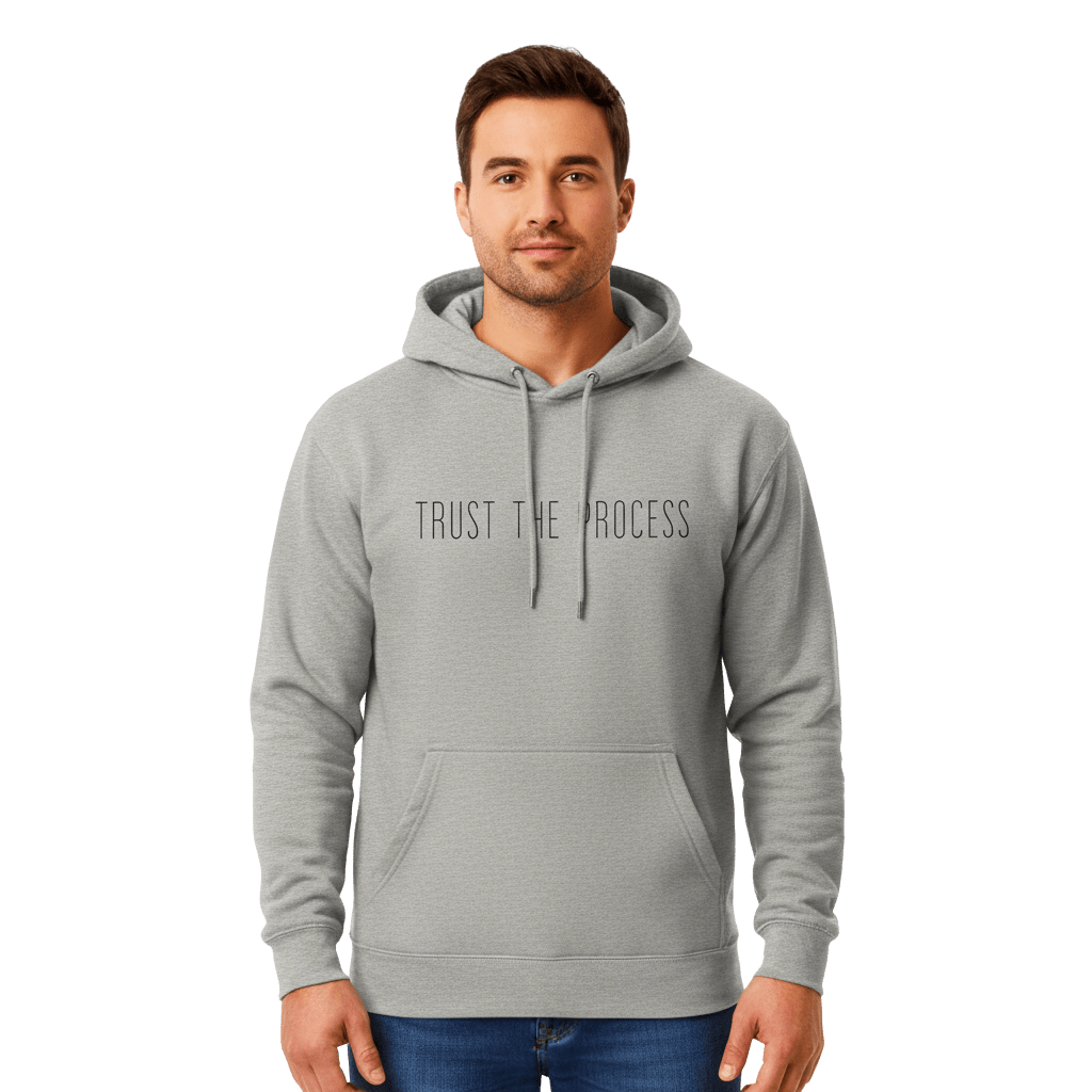 Hoodie Premium Unisexe – TRUST THE PROCESS (Noir) - Wearistic
