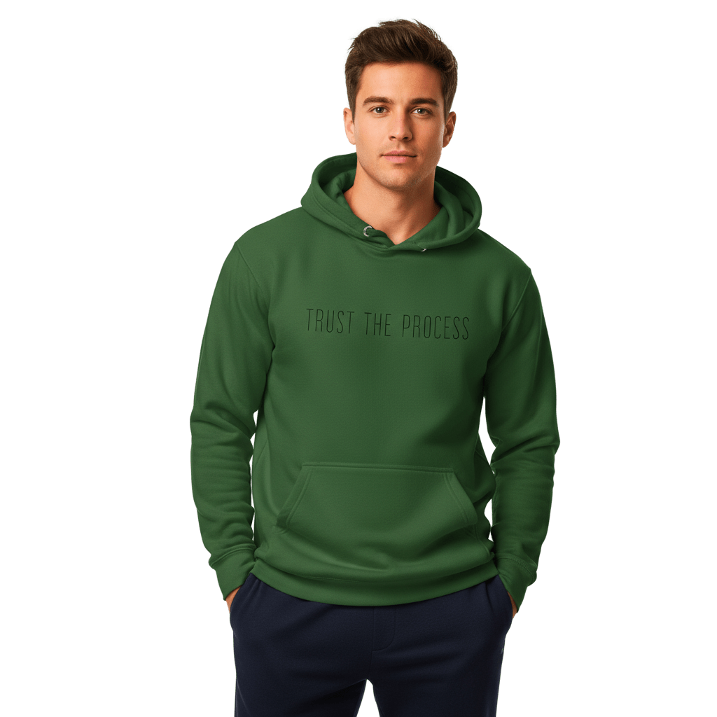 Hoodie Premium Unisexe – TRUST THE PROCESS (Noir) - Wearistic