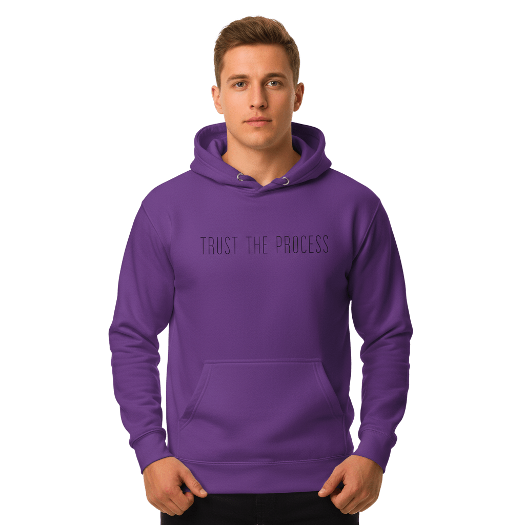 Hoodie Premium Unisexe – TRUST THE PROCESS (Noir) - Wearistic