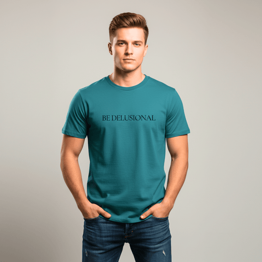 T-shirt unisexe en coton biologique – BE DELUSIONAL (Noir) - Wearistic
