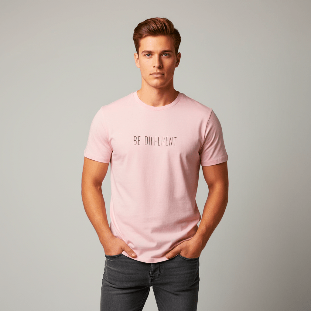 T-shirt unisexe en coton biologique – BE DIFFERENT (Noir) - Wearistic