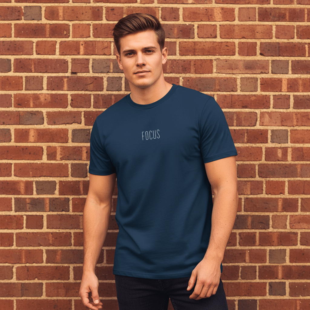 T-shirt unisexe en coton biologique – FOCUS (Blanc) - Wearistic