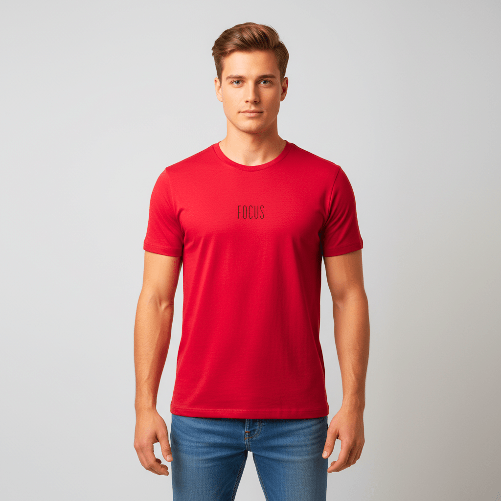 T-shirt unisexe en coton biologique - Focus (Noir) - Wearistic