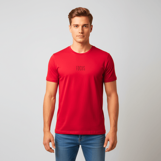 T-shirt unisexe en coton biologique - Focus (Noir) - Wearistic