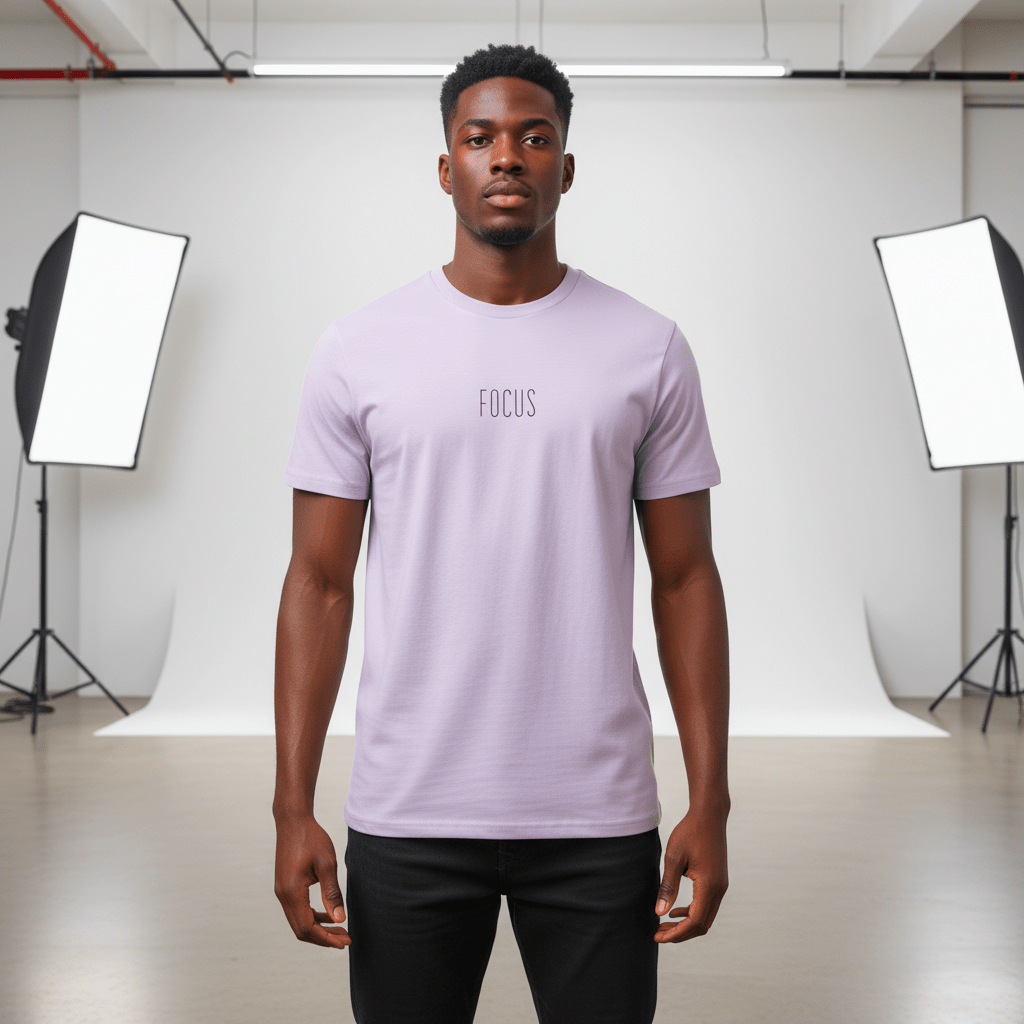 T-shirt unisexe en coton biologique - Focus (Noir) - Wearistic
