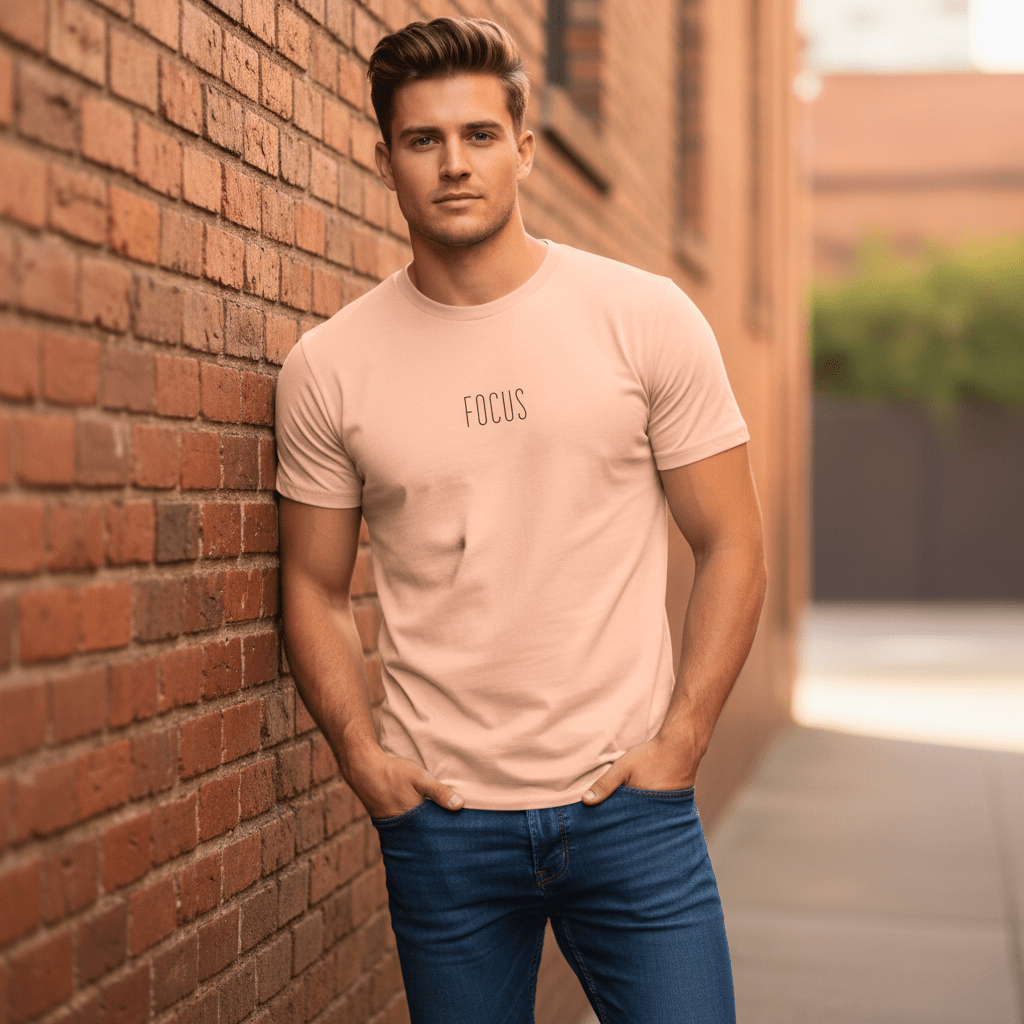 T-shirt unisexe en coton biologique - Focus (Noir) - Wearistic