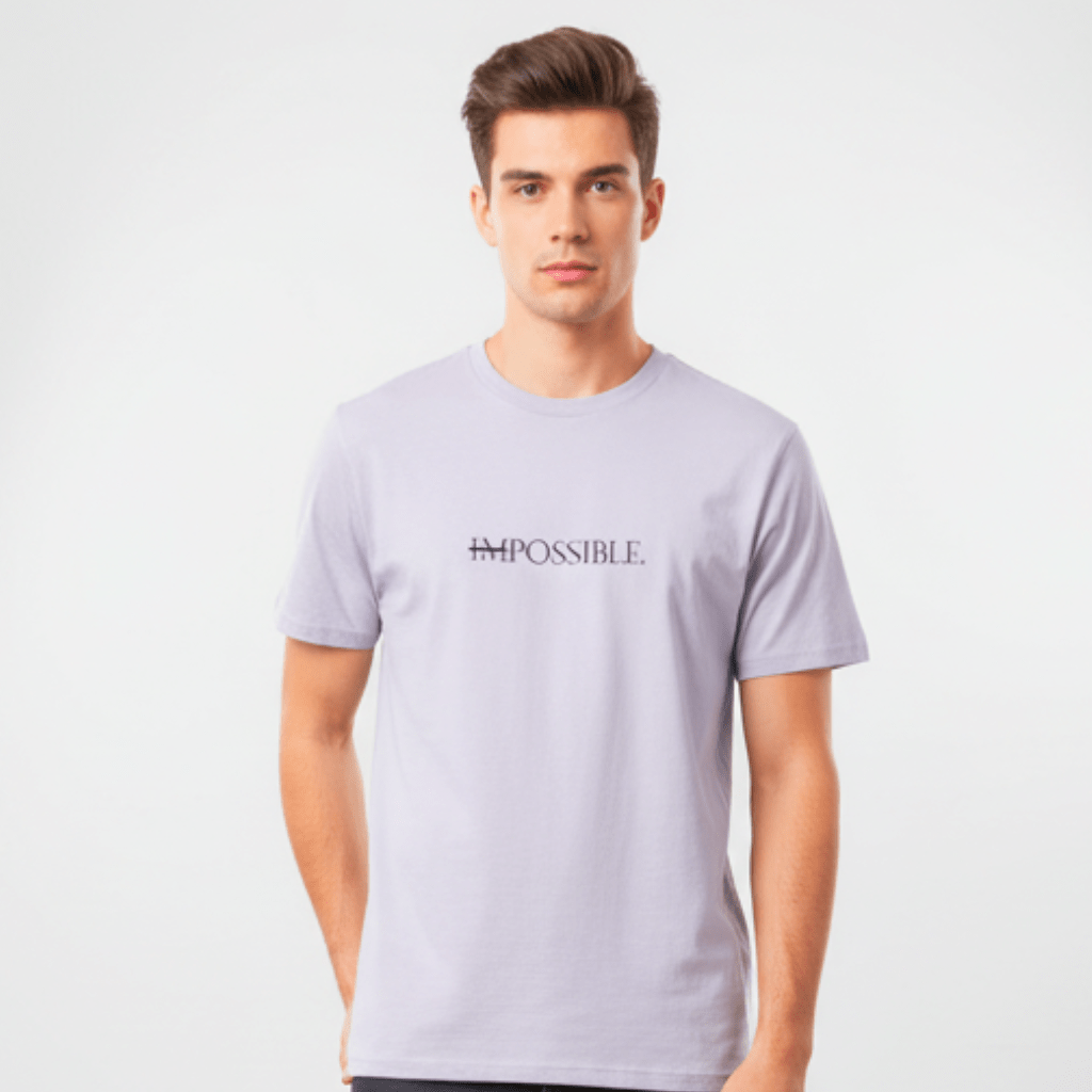 T-shirt unisexe en coton biologique – IMPOSSIBLE (Noir) - Wearistic