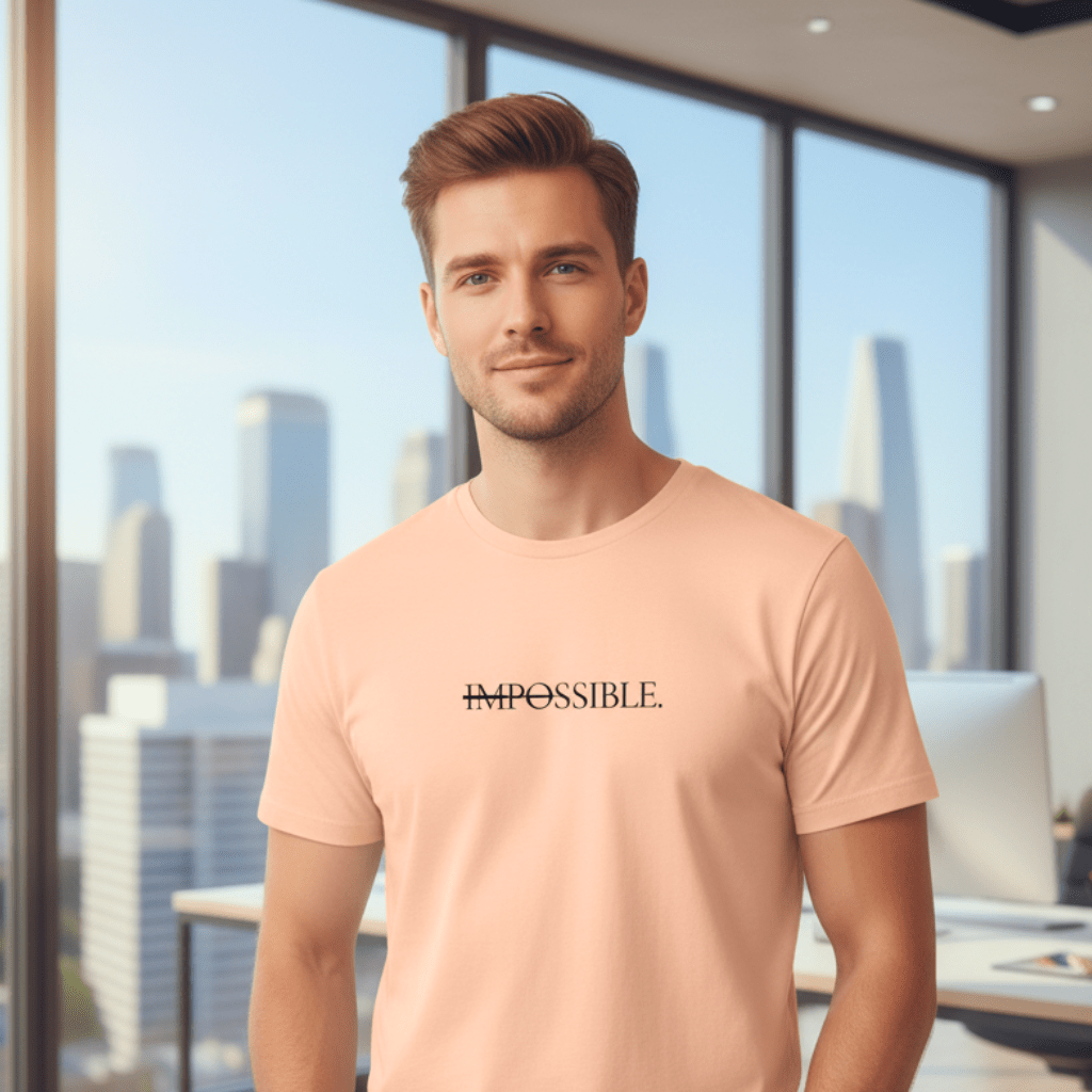 T-shirt unisexe en coton biologique – IMPOSSIBLE (Noir) - Wearistic