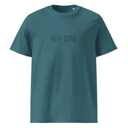 T-shirt unisexe en coton biologique - Keep going black - Wearistic