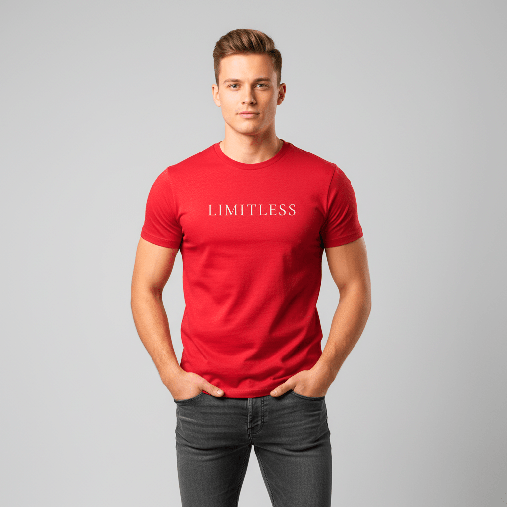T-shirt unisexe en coton biologique – LIMITLESS (Blanc) - Wearistic