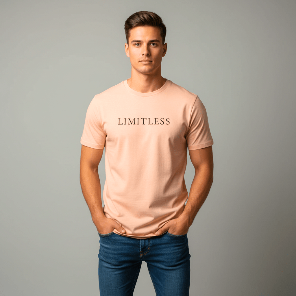 T-shirt unisexe en coton biologique – LIMITLESS (Noir) - Wearistic