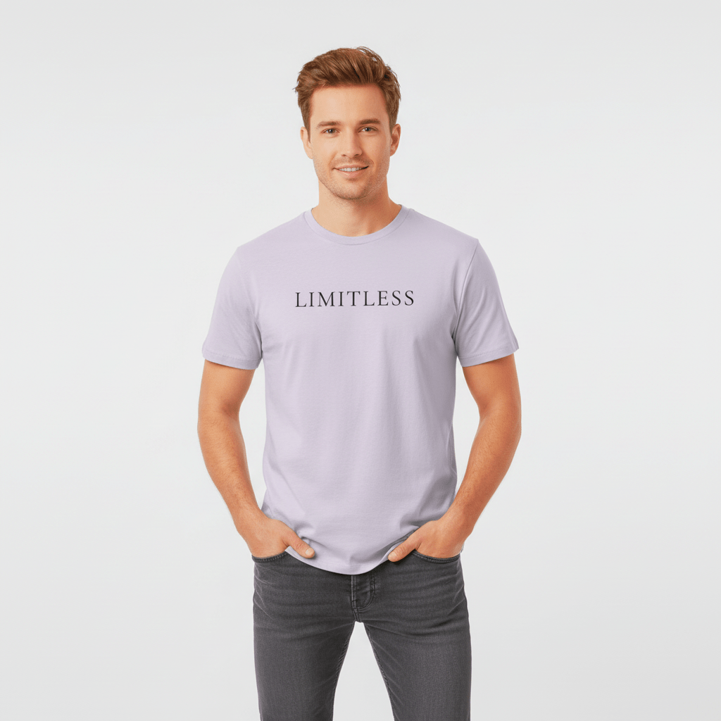 T-shirt unisexe en coton biologique – LIMITLESS (Noir) - Wearistic