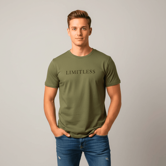T-shirt unisexe en coton biologique – LIMITLESS (Noir) - Wearistic