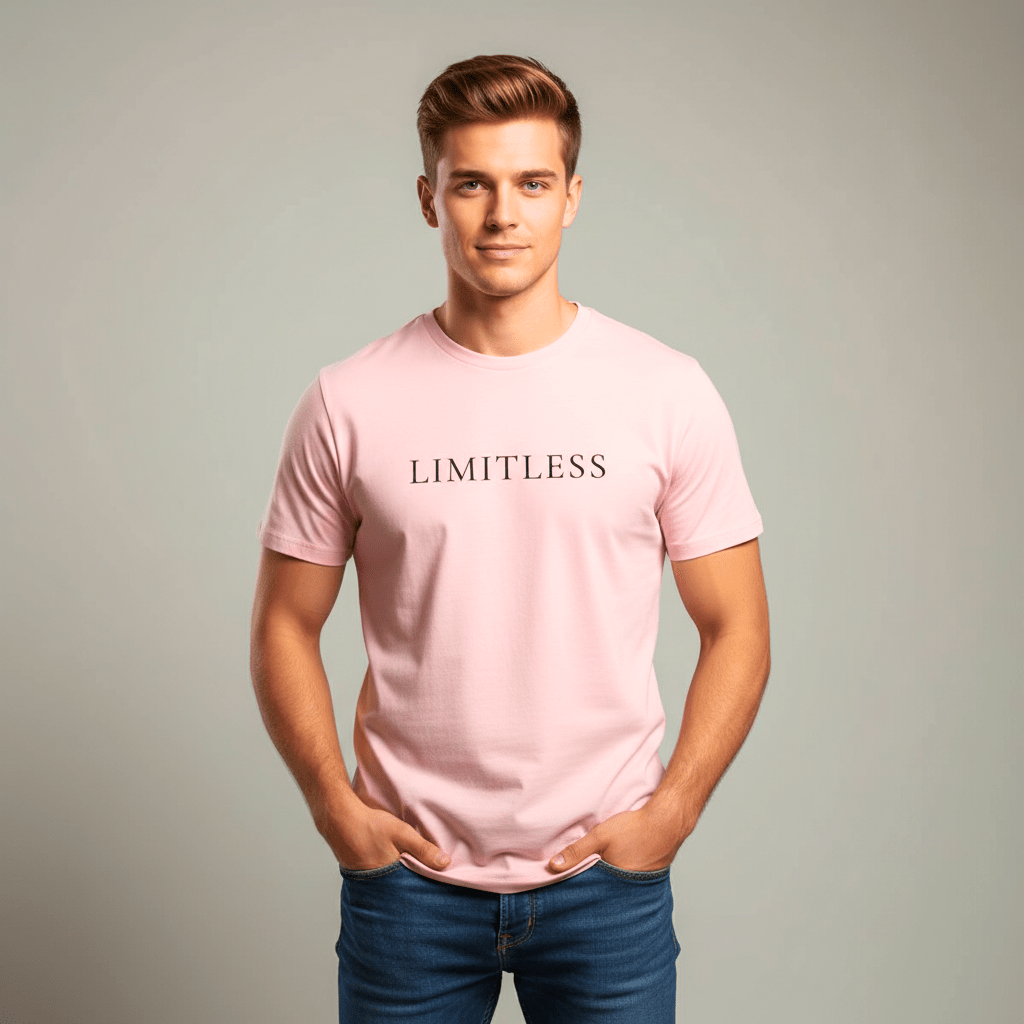 T-shirt unisexe en coton biologique – LIMITLESS (Noir) - Wearistic